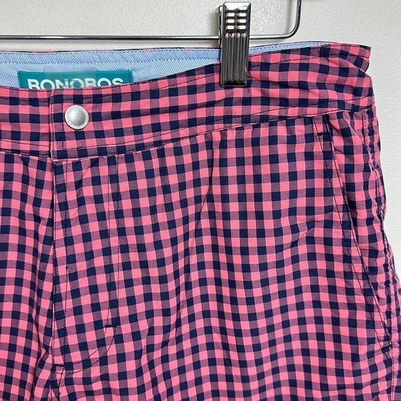 Bonobos Banzai 9" Checkered Swim Trunks Size 29 - Picture 3 of 6